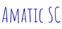 Amatic SC шрифт